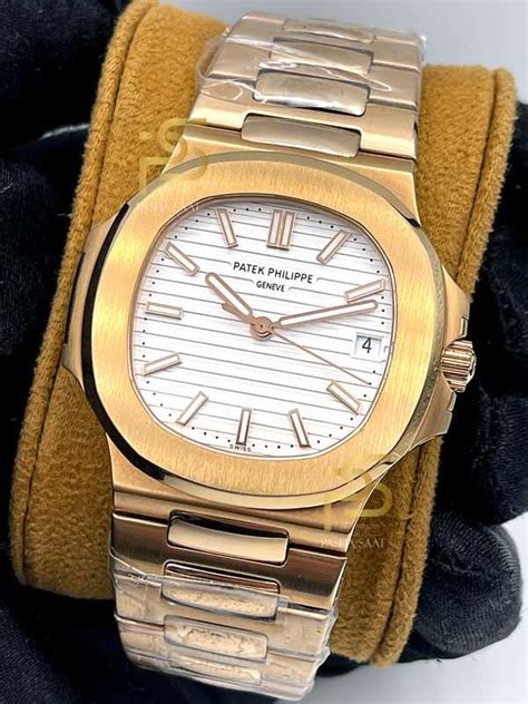 patek philippe rose gold white dial
